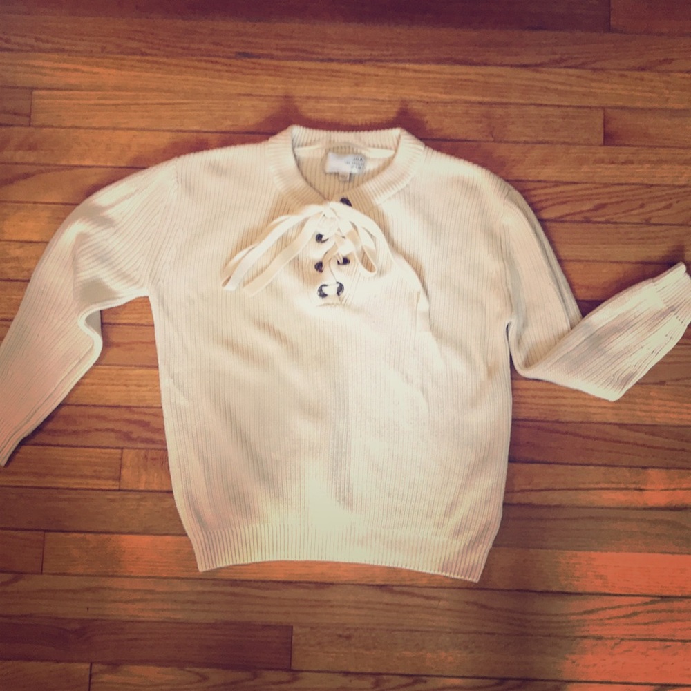 J.O.A cream sweater